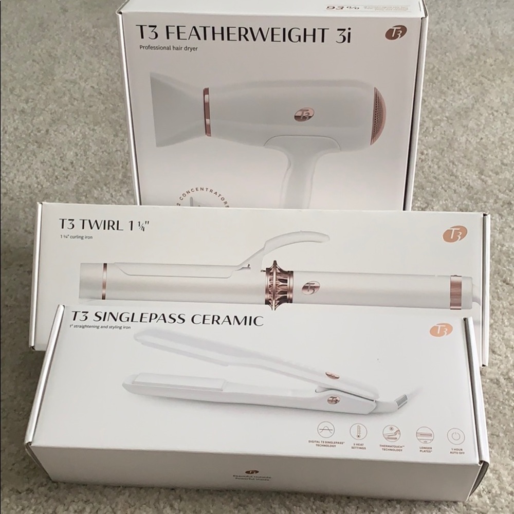 T3 Bundle (only selling blow dryer and curler)